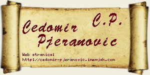 Čedomir Pjeranović vizit kartica